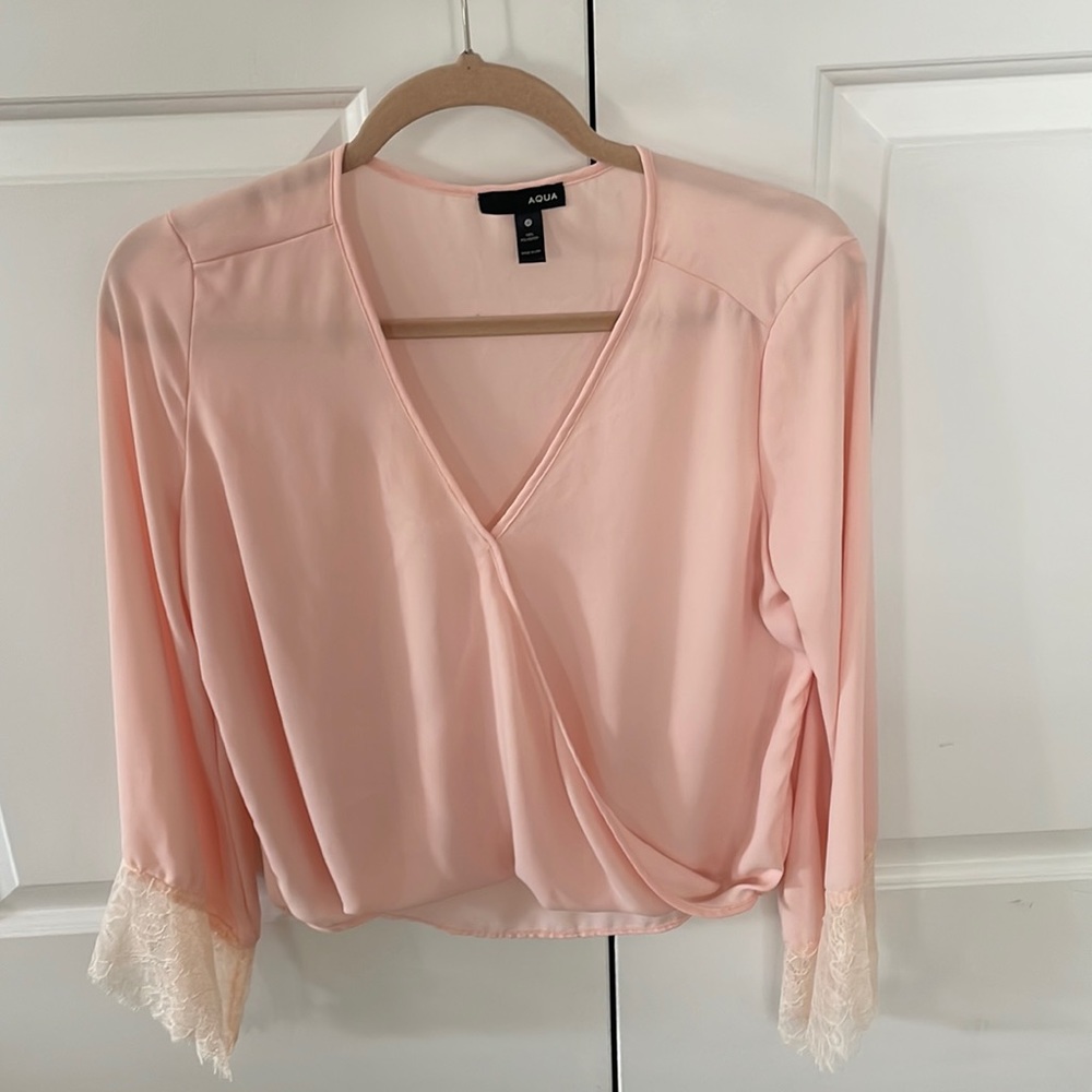 AQUA Pink blouse